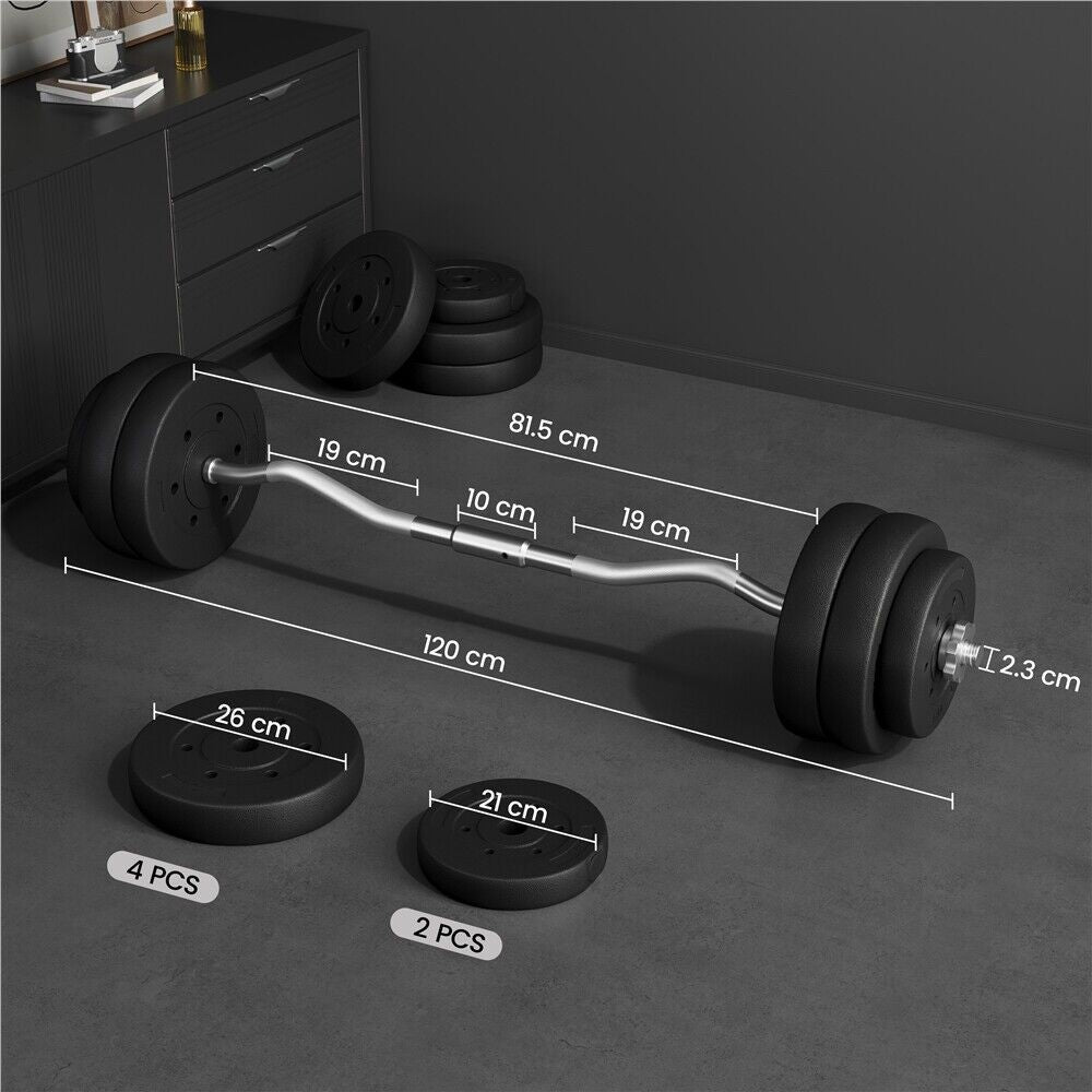 Barbell Weight Set 30Kg/25Kg/20Kg Barbell Adjustable Gym Weight for Home Fitness