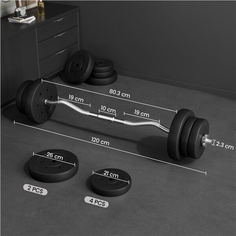 Barbell Weight Set 30Kg/25Kg/20Kg Barbell Adjustable Gym Weight for Home Fitness