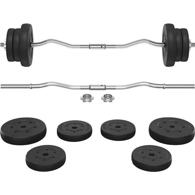 Barbell Weight Set 30Kg/25Kg/20Kg Barbell Adjustable Gym Weight for Home Fitness